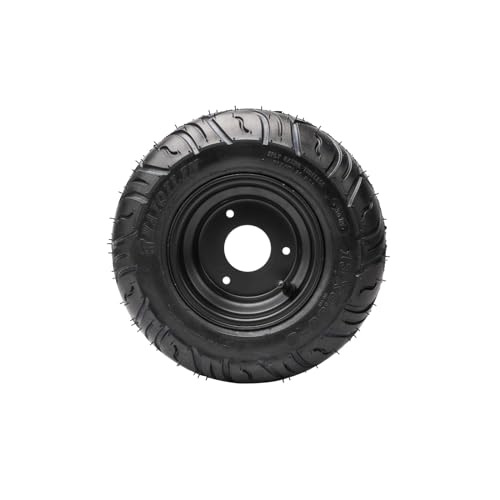 2pcs 13x5.00-6 Tire and Wheel Rim Assembly 13x5-6 Lawn Mower Tire 3 Lug Rim 6" Go Kart Wheels Road Tire Tubeless for ATV Quad Buggy 4 Wheeler Scooter Mini Bike Garden Tractor Snow Blower