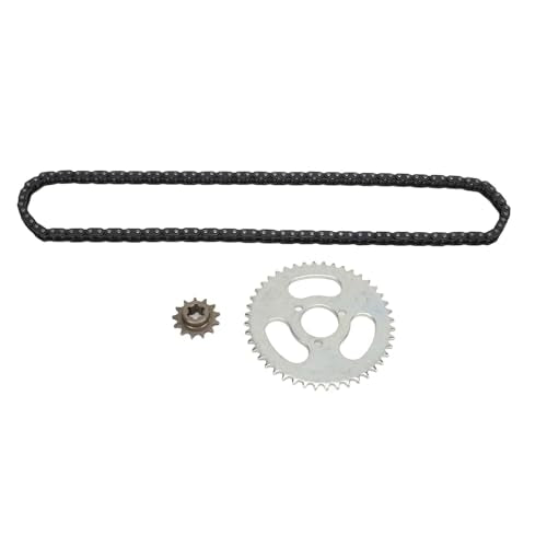 T8F 13T Front Sprocket Chain Kit,T8F Drive Sprocket Cog Gear Chain 116 Links T8F 44T 3 Hole Rear Chain Sprocket Kit for ATV Mini Motorcycles