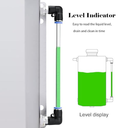 2L Aluminum Coolant Overflow Tank, Universal Radiator Reservoir White - color: White