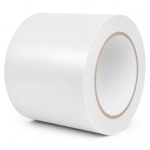 GGR Supplies CVT-536 White Vinyl Floor Marking Tape, 4 x 36 Yards - color: White, size: 4 in. x 36 yds.