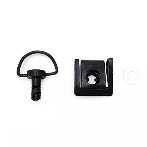 Motorcycle Parts Black Quick Release Race Dzus Style Motorcycle 1/4 Turn Fairing Fastener 15mm D-Ring Pins 2pcs Black - color: Black