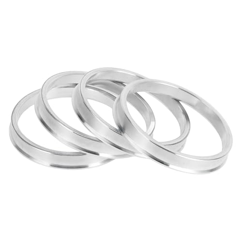 Hub Centric Rings, 65.1mm ID to 72.6mm OD Vehicle Wheel Hubrings Aluminum Alloy, 4 Pcs - size: 65.1mm to 72.6mm