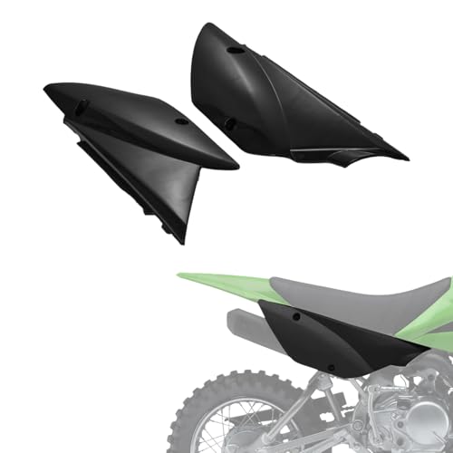Dirt Bike Rear Side Cover Plastic for KLX 110/KLX 110L 2011-2025 Black - color: Black, size: Rear Side Cover