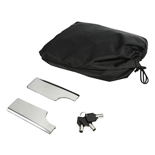 TCMT 5" Extended Stretched Saddlebags 6x9" Speaker Cutout Lids Fit For Harley 2014-2024 Touring Road King Road Glide Street Glide Electra Glide - color: Chrome Latches, size: 5" Stretched(6x9 Spealer Lids)