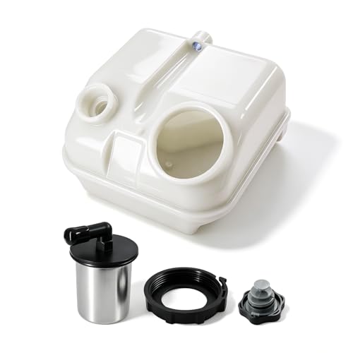 603-5206 Power Steering Reservoir Tank Bottle with Cap for 2008-2014 Freightliner M2 106,for 2008-2014 Freightliner M2 106 6.7L,for 2008-2012 Freightliner M2 106 8.3L,A1419133000 A1414796003 - size: 603-5206