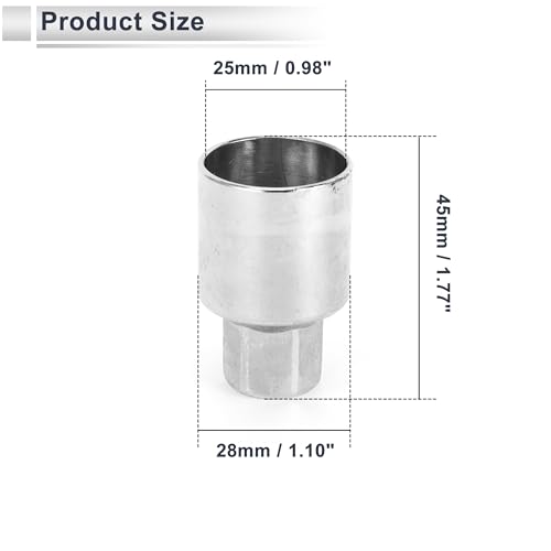 Vehicle Wheel Lock Lugnut for Jeep Compass #804 Anti-theft Screw Nut Removal Key Socket 1pc - size: 804