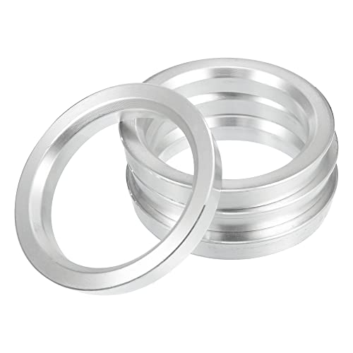 X AUTOHAUX 4pcs Aluminium Alloy Hub Centric Rings Wheel Bore Center Spacer - size: 56.6mm