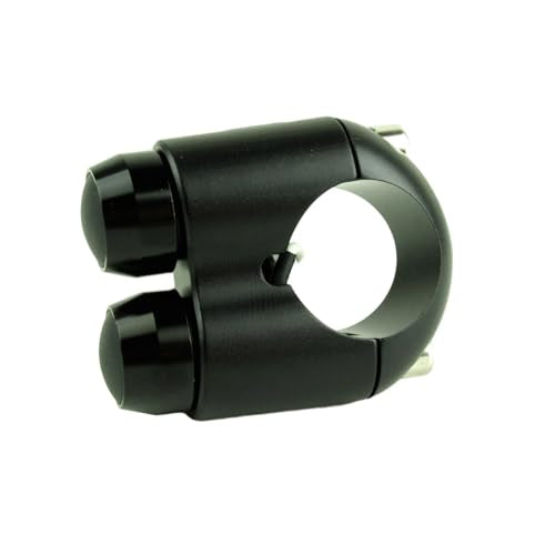 2 Buttons Aluminum Motorcycle Handlebar Switch Turn Signal Horn Headlight Starter Power Control for 7/8 inch bar Bobber Cafe Racer Chopper (Black, Fit 7/8 inch Handlebar) - size: Fit 7/8 inch Handlebar