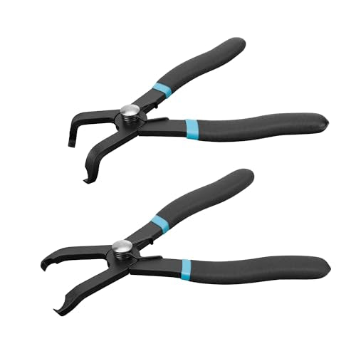 DURATECH Push Pin Pliers Set with 30 Degree and 80 Degree Offset Jaws