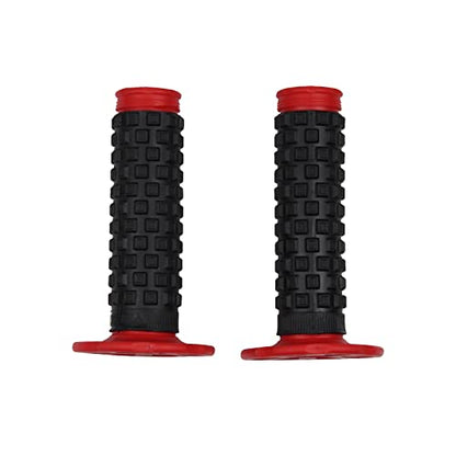 Motorcycle Grips 7/8" Dirt Bike Grips Pillow Top Anti-Slip Advanced Rubber Grips for CR CRF - color: Red