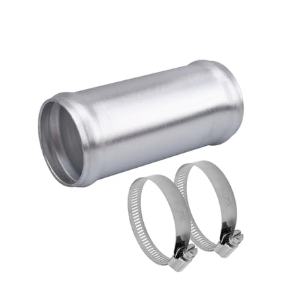 AC PERFORMANCE OD 1.75" Aluminum Tube Hose Joiner with Clamps - size: 1.75" (45mm)