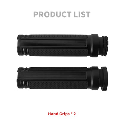 1 Inch Cable Throttle Handlebar Grips Motorcycle Hand Grips - color: #7 Black
