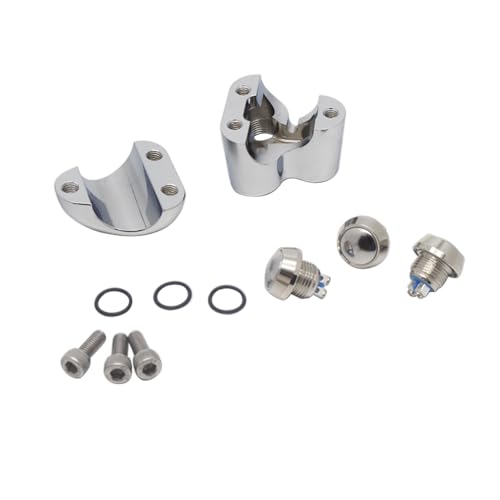 Universal 3 Buttons CNC Hand Control Momentary Switch Micro Switch - color: Chrome, size: 7/8 Inch