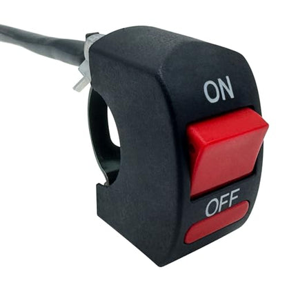 7/8'' 22mm Motorcycle Handlebar Switch, Handlebar Toggle Switch with On Off Push Button for U5 U7 U2 Motorcycle, Dirt Bike, ATV, Kart, Mini Bike, E-Bike, Scooter Handle Kill Switch.