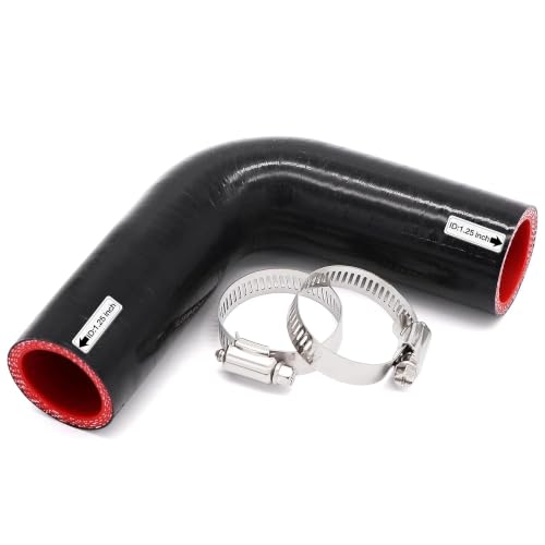 90 Degree Elbow ID 1 1/4 inch(32mm) Silicone Coupler Hose 4-Ply - size: ID 1.25"