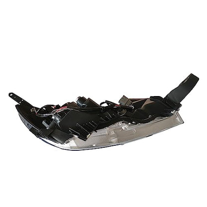 PartsFlow Halogen Headlight HeadLamp Assembly Black Interior For 2015 2016 2017 Subaru Legacy Outback Left Side - color: Black & Silver Interior Left Side