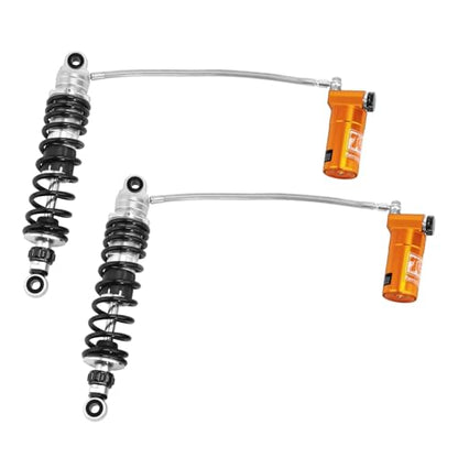 TCT-MOTORPARTS Remote Reservoir Suspension Shocks Fit For Harley Touring - color: Remote Reservoir Suspension Set #1