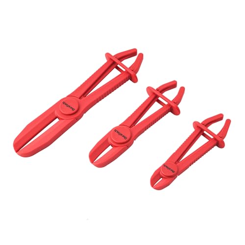 DURATECH 3-Piece Hose Pinch Clamp Pliers for Fuel, Brake and Radiator Hoses - size: 3-Piece, style: Straight