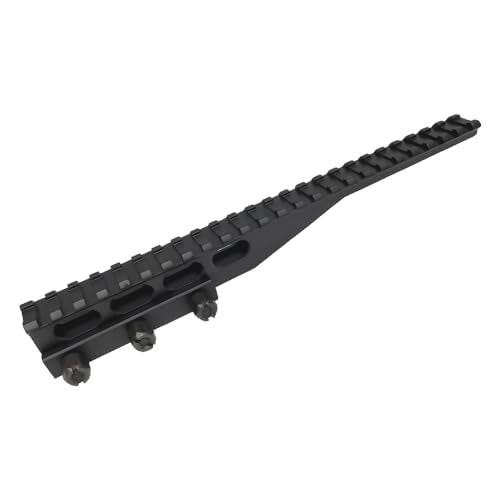 24-Slot Picatinny Rail Riser Mount (1"/0.83"/0.5" Height), 10" Length Flat Top Mount Adapter and Optics Riser Mount - style: High - 1"