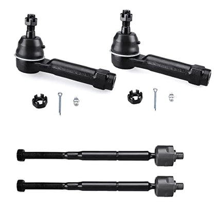 4pc Tie Rod End Kit for Jeep Compass 2007-2017, Patriot 2007-2017 - size: EV80645 ES800408