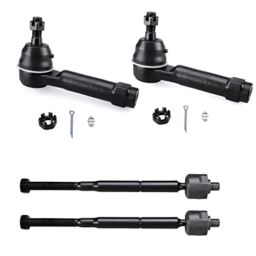 4pc Tie Rod End Kit for Jeep Compass 2007-2017, Patriot 2007-2017 - size: EV80645 ES800408