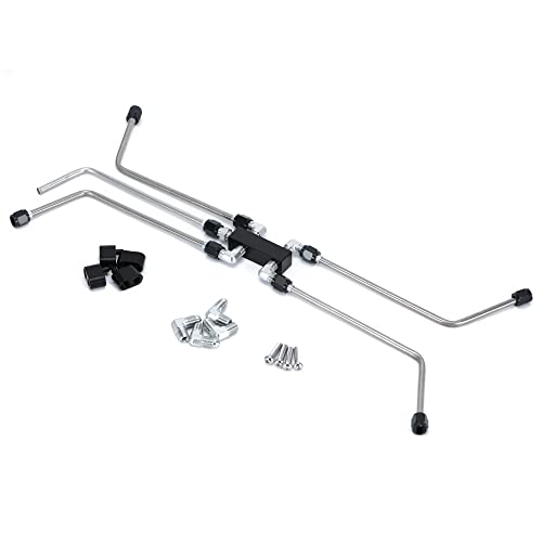 LS Coolant Crossover Steam Vent Kit 6.0 5.3 LS Steam 4 Port Line Kit - color: Silver