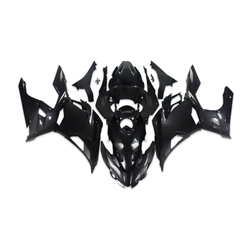 Carbon Fiber Painted With Tank Cover Fairing Fit for Kawasaki Ninja 400 EX400 2018-2023 Injection Mold ABS Plastics New Bodywork 18 19 20 21 22 23 As1 - color: 004 Carbon Fiber Painted With