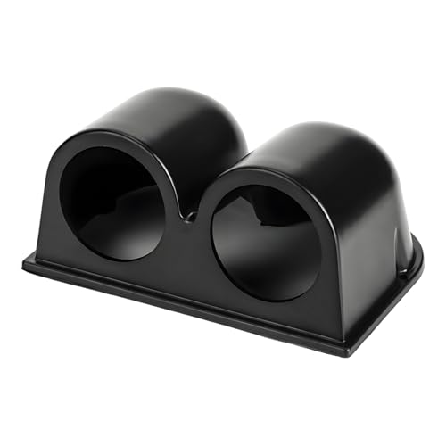 Car 2" 52mm Dual Hole Dash Gauge Pod Holder, ABS Plastic Dual Gauge Console Dashboard Pod Mount, Universal Housing Pod Meter Cup Gauge to Vehicle's Dash, Car Accessories - color: Dual Hole