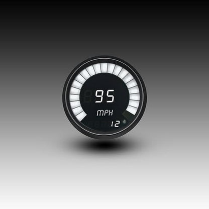 Intellitronix Speedometer Bargraph Memory Programmable Black Bezel M9222W (White) - color: White