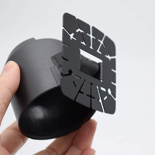 AUTOXBERT 52mm 2" Universal Single Gauge Pod Swivel Dash Mount - Automotive Replacement Housing Meter Cup - Black - color: Single Hole