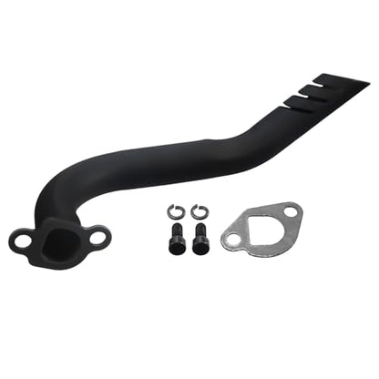 Mini Bike Exhaust Pipe Header Kit for Predator 212cc 224cc 196cc - size: black