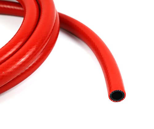 TenKe 5ft Universal High Temperature 1-Ply Reinforced 16mm 5/8" ID Heater Hose Silicone Vacuum Hose Tubing (5ft 16mm Red) - color: 5ft ( Red), size: 16mm