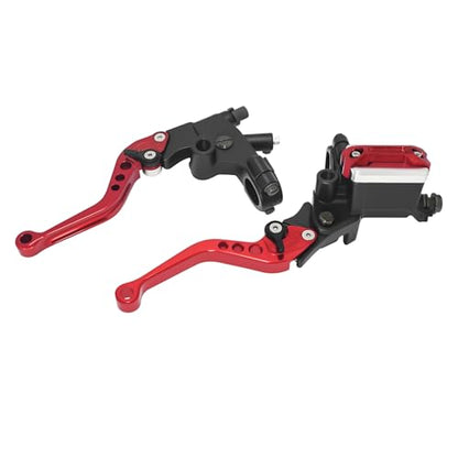 Brake Lever 7/8" 22mm Handlebar, Brake Master Cylinder Clutch Lever CNC - color: Red