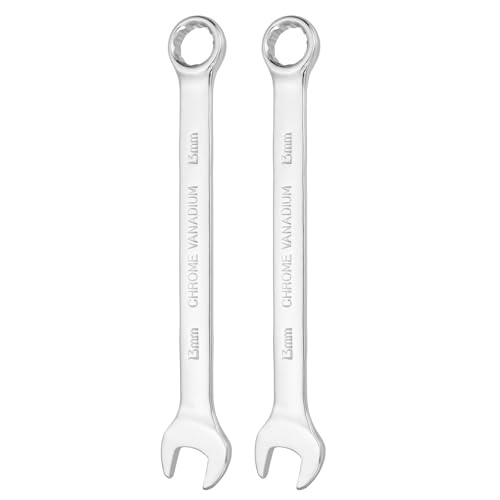 HARFINGTON 2pcs Combination Wrench 13mm Metric 12-Point Box and Open End - size: 13mm