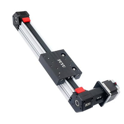 FUYU FPB45 Linear Belt Rail Linear Motion Guide Belt Drive Linear Module Table Nema 23 Stepper Motor for CNC[1300mm Work Size Stroke] - size: 1300mm