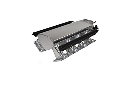 A-Team Performance Sheet Metal LS Swap Upper Intake Manifold - Silver, 102mm EFI Throttle Body, 15° Opening - TIG-Welded T6061 Aluminum - Compatible with Chevrolet, GMC & Pontiac LS1/LS2/LS6