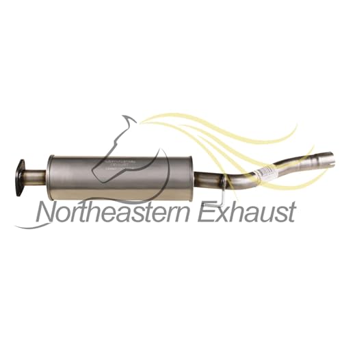Northeastern Exhaust | Stainless Steel Exhaust Resonator Assembly Compatible for Kia Soul 2010-2011 2.0L | Free Gaskets and Clamp Included | Automotive Replacement Part