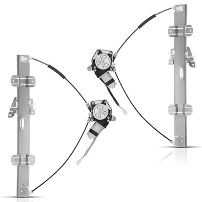 A-Premium Front Driver and Passenger Side Power Window Regulator with Motor - style: Front Driver+Passenger (LH+RH)