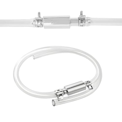 Car Brake Bleeder Hose, One Way Check Valve Clutch System Bleeding Tool Kit with Tube & Clamp, Hydraulic Brake Fluid Bleeder Hose Replacement for Most Cars Motorcycles