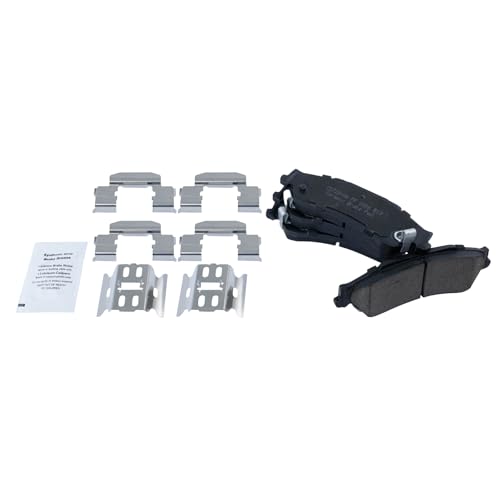 TRQ Front and Rear Ceramic Brake Pad and Rotor Set - style: BKA11102