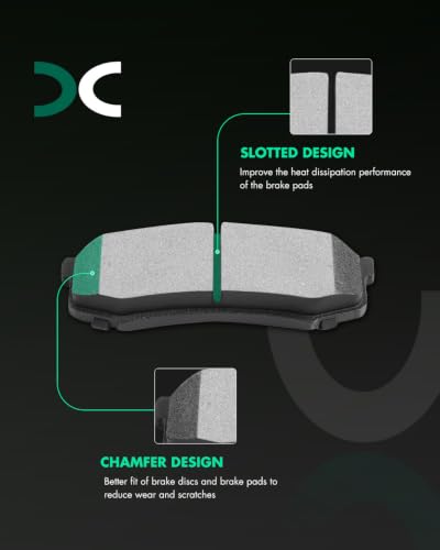 SCITOO Rear Brake Kits Disc Brake Rotor Brakes Pads:D606;31550 - size: Rear 31550 + D606 [2+4PCS]