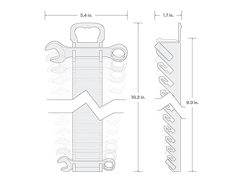 TEKTON Stubby Combination Wrench Set, 11-Piece | WCB92401 - size: 11-pc. (1/4 - 3/4 in.), style: Holder