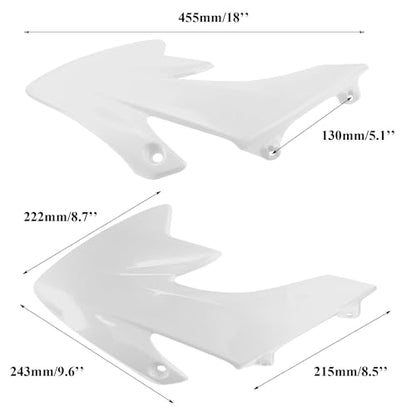 PRO BAT 7 PCs CRF50 Plastic Fender Kit with Fork Suspension Guard Cover - color: Same with White