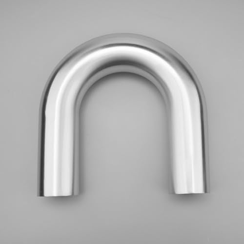 AC PERFORMANCE 2" 180° Degree Aluminum Elbow Intercooler Air Intake Tube - color: Silver 180, size: 2" (51mm)