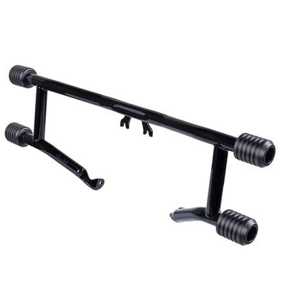 Advanblack Protek Two Step Highway Peg Crash Bar with CNC Slider Fit for 2014-2025 Harley Touring Road Glide Street Glide Electra Glide – Engine Guard Performance Upgrade (Black CNC) - color: Black CNC