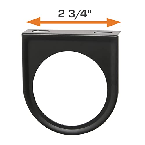 GlowShift Universal Black Single Gauge Mounting Bracket Pod Holder