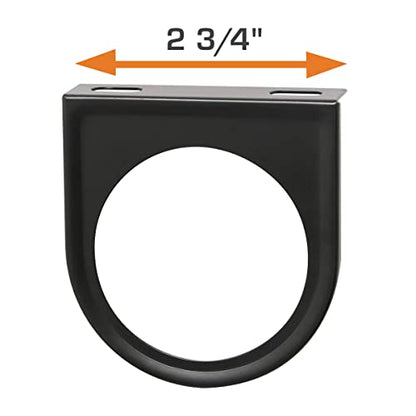 GlowShift Universal Black Single Gauge Mounting Bracket Pod Holder