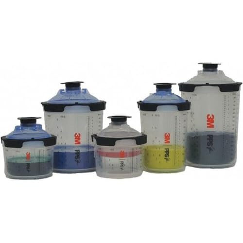 3M PPS 2.0 Spray Gun Cup Lids and Liners Kit, 26325, 28 oz, Large - size: Large, 125-Micron Filter