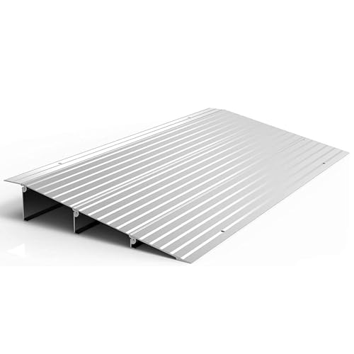 EZ-ACCESS Transitions Modular Entry Ramp, Self Supporting, Aluminum, 3 in - size: 3 Inch