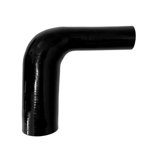 1.5"-2.5" 90 Degree Reducer Silicone Elbow Coupler 7" Leg Length - size: ID: 1.5" to 2.5" (38mm to 63mm)